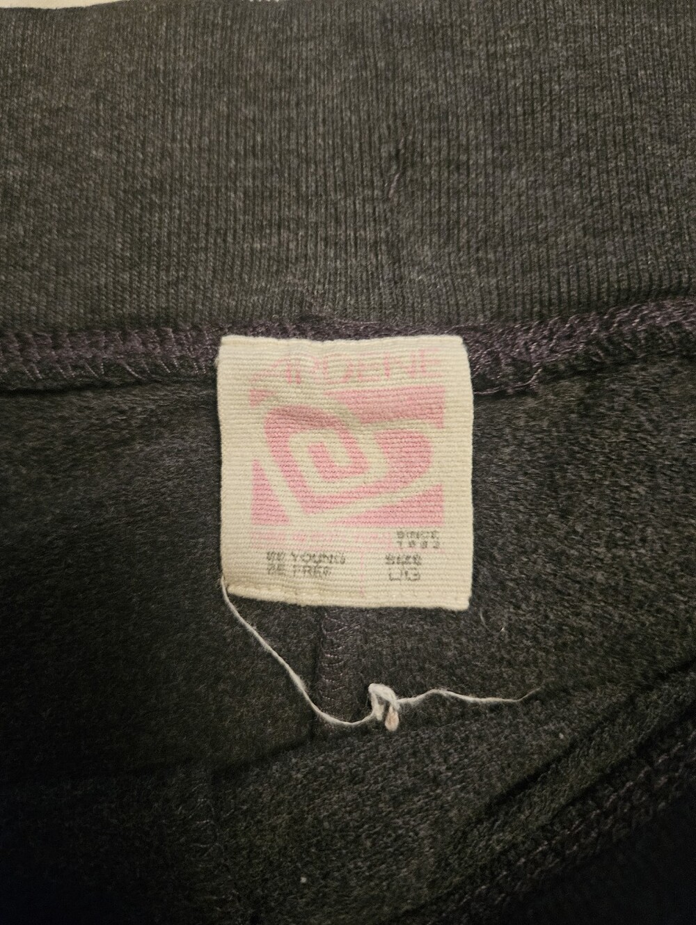 Ardene Charcoal Sweatpants with Pink ACO Logo - Picture 2 of 3